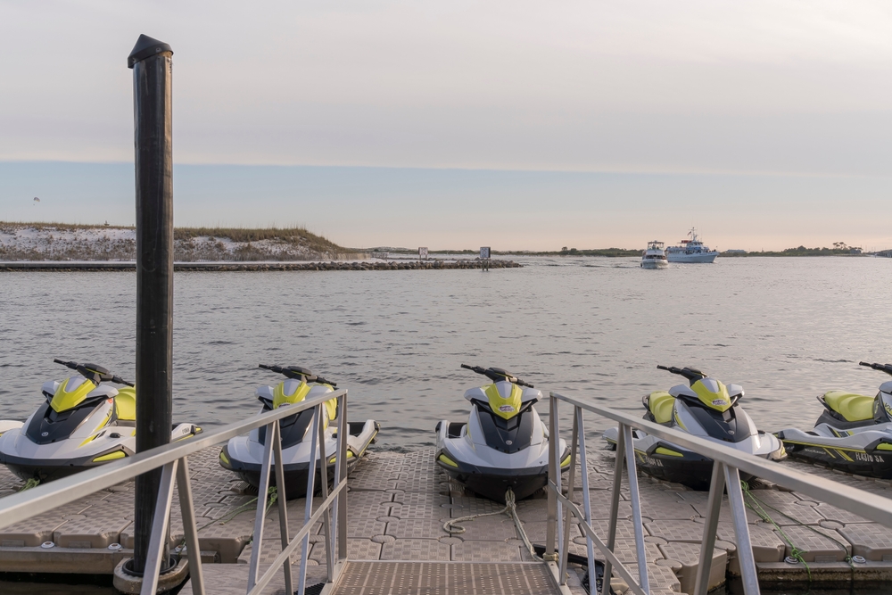 Destin,,Florida,-,Circa,June,,2022:,Parked,Jet,Skis,At