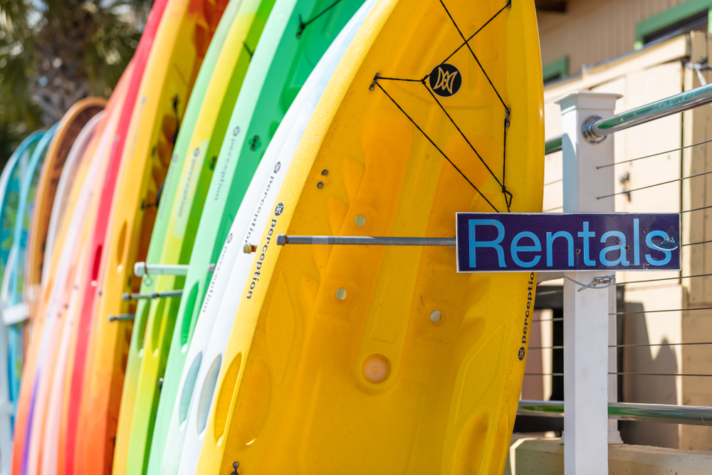 Destin,,Usa,-,April,24,,2018:,Closeup,Of,Rentals,Sign